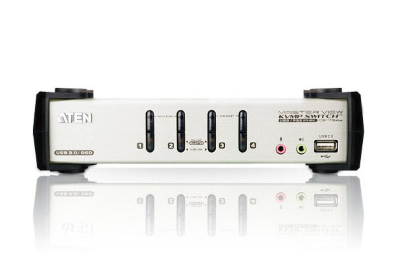 CS1734B Aten 4- Port USB  VGA KVMP Switch Bundle KVM Solutions
