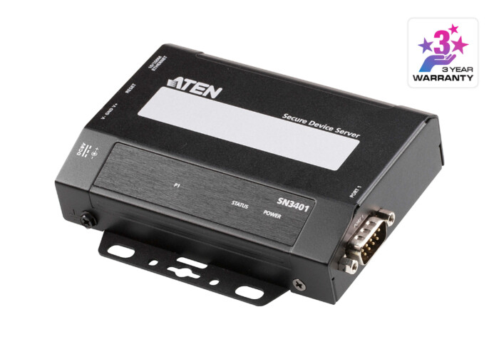 Aten SN3401 Serial Connectivity Secure Serial Device Server SN3401 1-Port RS-232/422/485 Secure Serial Device Server