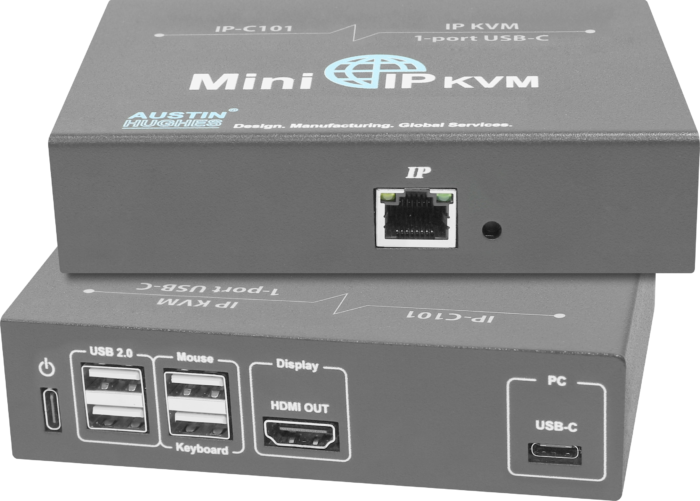 IP-C101 Austin Hughes 1-port USB-C Mini IP KVM Series